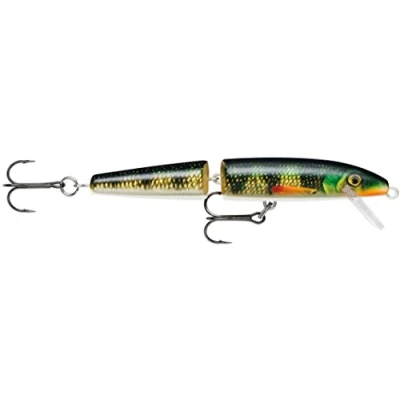 Immagine di Rapala Esca da Pesca Artificiale Spinning Jointed in Balsa per Acqua Dolce Galleggiante Profondità di Nuoto 1,2 2,4m 11cm / 9g Prodotta Estonia Live Perch