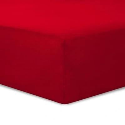 Immagine di Vision Lenzuolo con angoli 150 x 200 cm, colore: rosso, 100% cotone: 57 fili, 4 elastici, angolo da 30 cm.