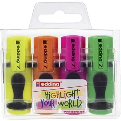 Immagine di Mini pastelli, astuccio 4pz. colori assort. (verde, blu, viola, rosa), 1 3 mm