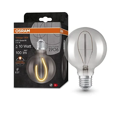 Immagine di OSRAM 4058075760912 LED (monocolore) ERP G (A G) E27 Forma di bulbo 3.4 W = 10 Bianco caldo (Ø x A) 60 mm 1 pz.