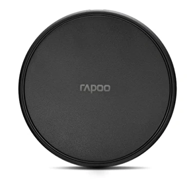Immagine di Rapoo XC100 caricabatterie a induzione wireless per smartphone, iOS (Iphone) e Android, piatto, ricarica Qi, rapida, nero