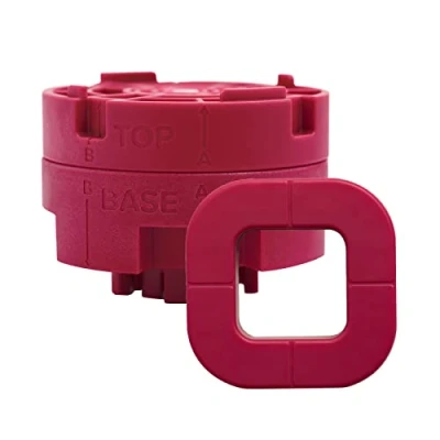 Immagine di We R Memory Keepers Button Press Square Inserto a Bottone Pressione, Quadrato, 31 mm, Taglia Unica, 3 Pezzi