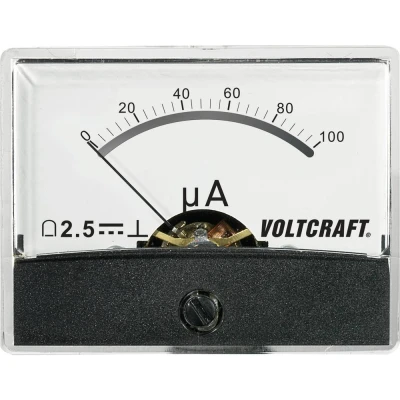 Immagine di Strumento di misura analogico da pannello VOLTCRAFT AM 60X46/100µA/DC 100 µA N/A