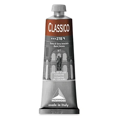 Immagine di MAIMERI CLASSICO 60 ml, Extra feine Künstlerölfarbe, Farbton Siena gebrannt