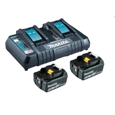 Immagine di Makita BL 1850B + DC18RD 199482 2 Batteria dellutensile e caricabatterie 18 V 5 Ah Li Ion