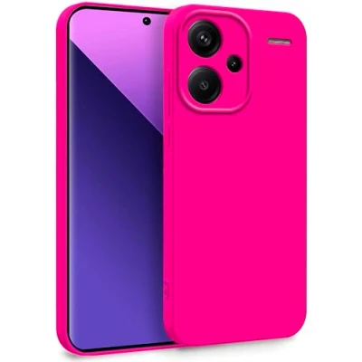 Immagine di MyGadget Cover per Xiaomi Redmi Note 13 Pro Plus 5G Custodia in Silicone Morbido a Doppio Strato Case con Protezione Fotocamera &amp; Fodera Interna Antigraffio Magenta Rosso