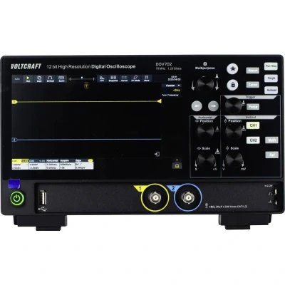 Immagine di VOLTCRAFT DOV702 Oscilloscopio digitale 70 MHz 2 canali 1.25 Gsa/s 50 Mpts 12 Bit Memoria (DSO) 1 pz.
