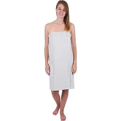 Immagine di Betz kilt da sauna in cotone con bottoni per donne 100% 420g/m² BERLIN