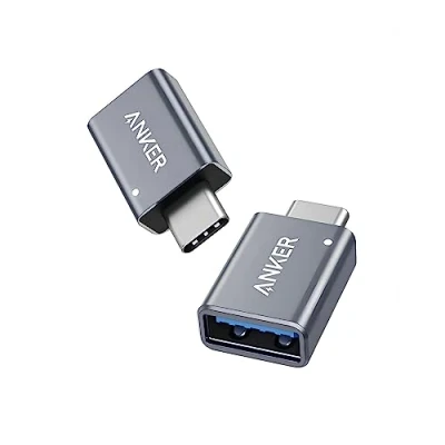 Immagine di Anker adattatore USB (confezione da 2), trasferimento dati ad alta velocità, C a 3.0 femmina per MacBook Pro 2020, iPad e altri dispositivi di tipo