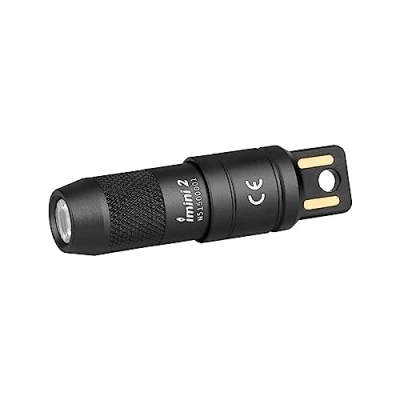 Immagine di OLIGHT I Mini 2 Torcia Portachiavi a LED con Base Magnetica, Ricarica USB A, Grado IPX6 e 21 Metri, Compatta per Picnic, Riparazioni ed Emergenze (Nero)