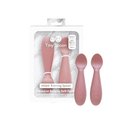 Immagine di Ezpz EUSSB005 Coppia di cucchiai per bimbo in silicone, cipria