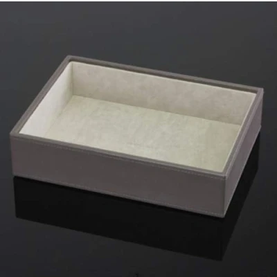 Immagine di Stackers Scatola Porta Gioielli, in Velluto, Stile Classico, per Anelli e bracciali, Colore: Grigio
