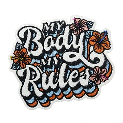 Immagine di Finally Home My Body Rules Toppa termoadesiva Positivity Patches, Femminismo da stirare