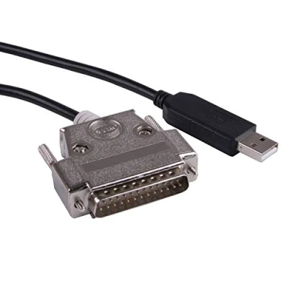 Immagine di cavo adattatore seriale con chip FTDI da USB a RS232 25 pin DB25 maschio, controllo CNC, di programmazione compatibile C 232R US