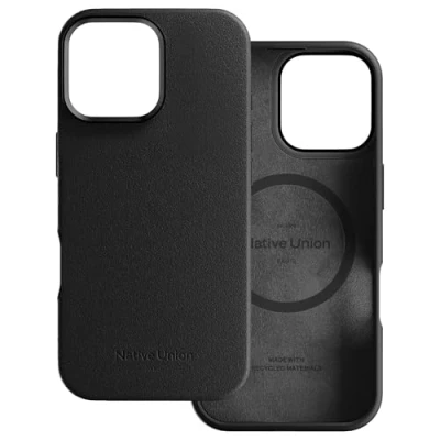 Immagine di Native Union Custodia Attiva Compatibile con MagSafe e Magneti Integrati Design Robusto Materiali Riciclati Protezione Anticaduta fino a 10ft per iPhone 16 Pro Max (Nero)