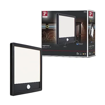 Immagine di Paulmann Lamina PIR 94665 Lampada LED da parete per esterno con rilevatore di movimento (monocolore) 15 W Nero