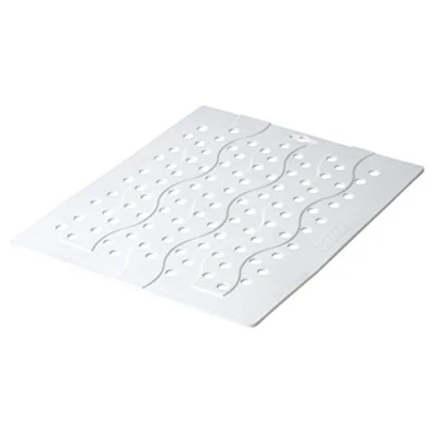 Immagine di Curver 173252 Tappetino Antiscivolo da lavandino, in Polipropilene, 32 x 26 1 cm, Colore: Bianco