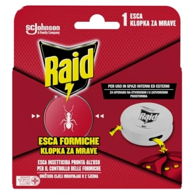 Immagine di Raid Esca Formiche Insetticida, Pronta all&#039;Uso in Spazi Interni ed Esterni, Confezione da 1 Pezzo, Versione Attuale