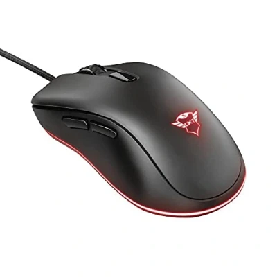 Immagine di Trust Mouse Gaming GXT 930 Jacx, Illuminazione LED RGB Integrale, USB Plug &amp; Play, con Filo, 6400 DPI, 6 Pulsanti Programmabili, Ergonomico, per PC/Computer/Mac, Nero