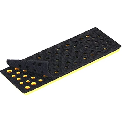 Immagine di Mirka Scarpa di Levigatura Grado Durezza Medio e Tampone Protezione, in Per Levigatrice Orbitale DEOS DEOS383CV con 48 Fori Aspirazione Senza Polvere, 70 x 198 mm