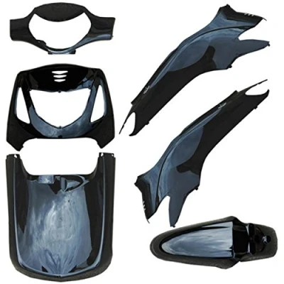 Immagine di one by Camamoto kit set carene complete plastiche compatibile con (cod 77366888K colore nero lucido (6pz.))