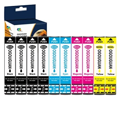 Immagine di OGOUGUAN 503XL Cartucce compatibili per 503 XL Expression Home XP 5200 5205 XP5200 XP5205 Workforce WF 2960 2965 WF2960 WF2965 2960DWF 2965DWF (10 confezioni)