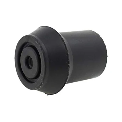 Immagine di Lifeswonderful Qtà: 4 puntali in gomma tipo D da 22 mm per bastoni passeggio nero