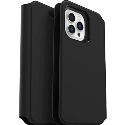 Immagine di Otterbox Cover per iPhone 13 Pro Max Strada Via, resistente a shock e cadute fino 2 metri, folio sottile, morbido al tatto con slot carta di credito, testato 2x vs norme MIL STD 810G, Nero