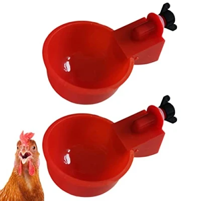 Immagine di Tazze Per Abbeveratoi Di Pollo, Abbeveratoio Automatico Pollame, Galline, Automatici Polli, Bevitore Uccelli, Piccioni, Anatre