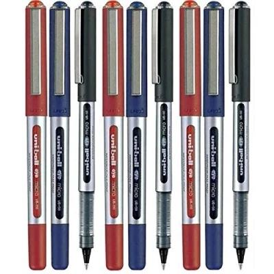 Immagine di Uni Ball UB 150 Penna a sfera con punta da 0,5 mm (3 di ogni colore: rosso, nero, blu, 9 pezzi)