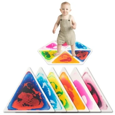 Immagine di Art3d Senroy Set di 6 piastrelle liquide colorate per bambini, 37,5 x cm