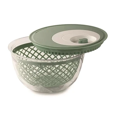 Immagine di Snips 020393 Centrifuga per Insalata Spinner 4 LT Colore Verde Made in Italy Bpa Free, PP+San
