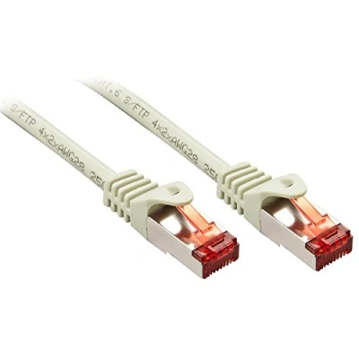 Immagine di LINDY 47341 RJ45 cavo di rete, patch CAT 6 S/FTP 0.50 m Grigio 1 pz.