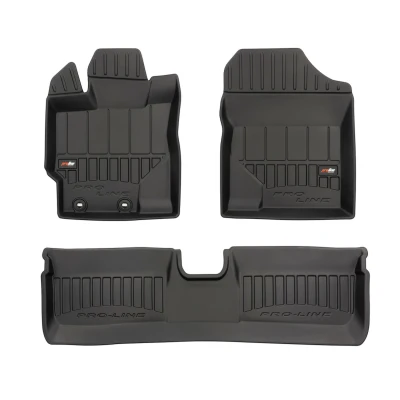 Immagine di FROGUM 3D407749 Set tappetino Gomma anteriore e posteriore 4 nero Su misura TOYOTA: Yaris III Hatchback