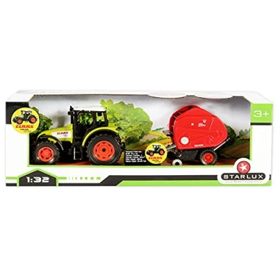 Immagine di STARLUX Set di trattori Claas Celtis 446 e Roundbaleuse, Multicolore, 36912, 802038
