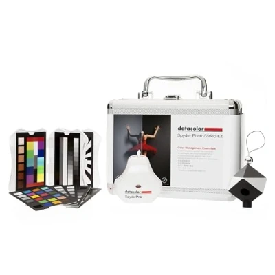 Immagine di datacolor Spyder Photo/Video Kit SpyderPro, Cube, Checkr Video e Photo Card Set fornito in una custodia metallo Gestione del colore per fotografi videografi