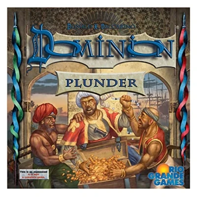 Immagine di Rio Grande Games Dominion: Espansione Plunder gioco di carte strategico, esplorazione del mare e saccheggio, giochi Grande, dai 14 anni in su, 2 4 giocatori, tempo 30 minuti