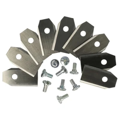 Immagine di vhbw 9X Lame Compatibile con McCulloch Rob R600, R800, R1000 Lama di Ricambio, Argento, Acciaio