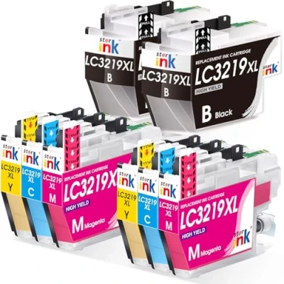 Immagine di starink LC3219XL LC3219 Cartucce per Brother LC3217 compatibili con MFC J5730DW J6530DW J5330DW J5930DW J6930DW J5335DW J6935DW (8 Pezzi)