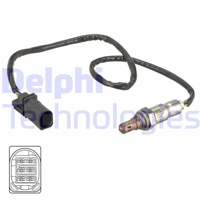 Immagine di DELPHI ES21084 12B1 Sonda lambda a banda larga, riscaldato FIAT: Punto Evo Hatchback, Panda III Hatchback