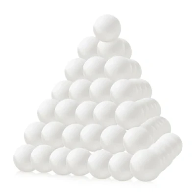 Immagine di mizikuu 50 palline da ping pong bianche, in plastica, per allenamento, pong, decorazioni lo sport, parco divertimenti Launch Machine