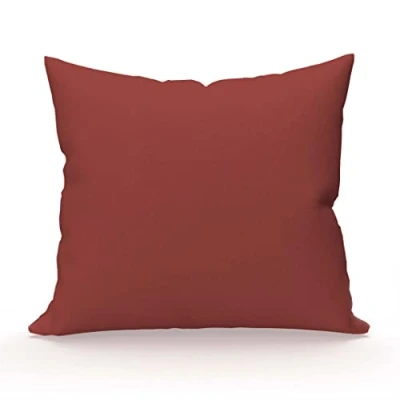 Immagine di Soleil d&#039;ocre tagliare cuscino, Cotone, Rosso (Mattone), 63 x cm