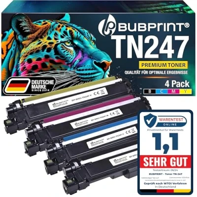 Immagine di Bubprint 4 Cartucce Toner compatibili per Brother TN 247 DCP L3510CDW L3550CDW HL L3210CW L3230CDW L3270CDW MFC L3710CW L3730CDN L3750CDW L3770CDW