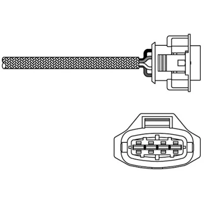 Immagine di DELPHI ES10792 12B1 Sonda lambda planare, riscaldato FIAT: Stilo Multi Wagon