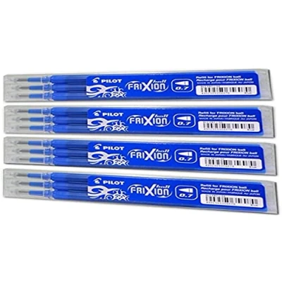 Immagine di Frixion BLS FR7 Rollerball Refill 0.7 mm Blu 4 x Set di 3