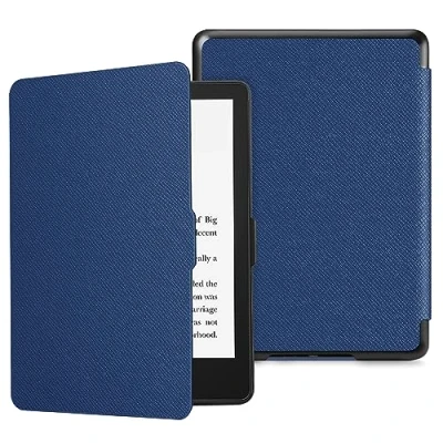 Immagine di FINTIE Custodia Per 6,8&quot; Kindle Paperwhite (11ª Generazione 2021) e Signature Edition, Sottile Leggero Protettiva Cover con Funzione Auto Sveglia/Sonno, Blu scuro
