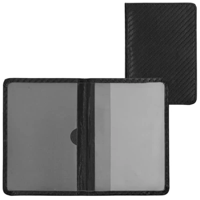 Immagine di kwmobile Custodia Ecopelle per Libretto Circolazione Auto Cover Portalibretto con Scomparti Porta Tessere Patente Foderina Portadocumenti Effetto Carbonio