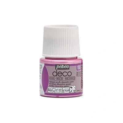 Immagine di Pébéo 285108 Colore Acrilico Opaco, 1 bottiglietta da 45 ml, Colore: Madreperla