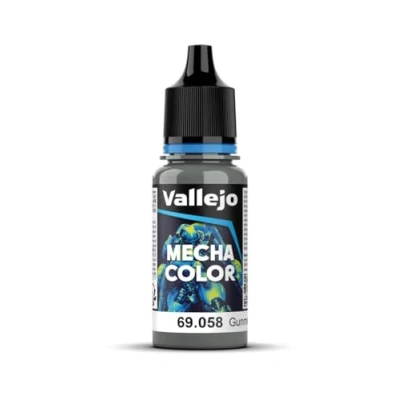 Immagine di Vallejo Mecha Color Colore Acrilico a Base d&#039;Acqua per Aerografo, 17 ml, Grigio (Gunmetal)