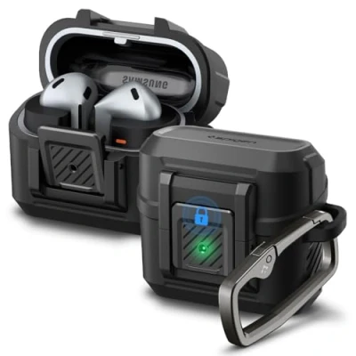 Immagine di Spigen Lock Fit Cover Nero Samsung Galaxy Buds 3/3 Pro